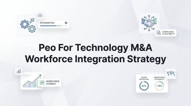 How to Use a PEO for Workforce Integration After a Technology M&A Deal