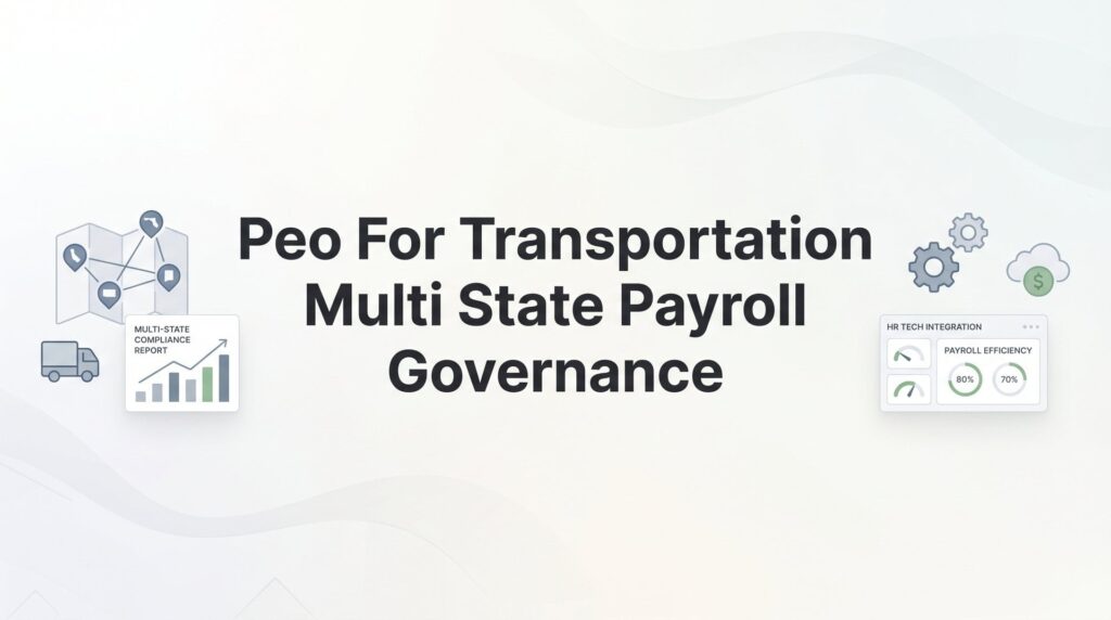 PEO for Transportation: Navigating Multi-State Payroll Governance When Your Workforce Never Sits Still