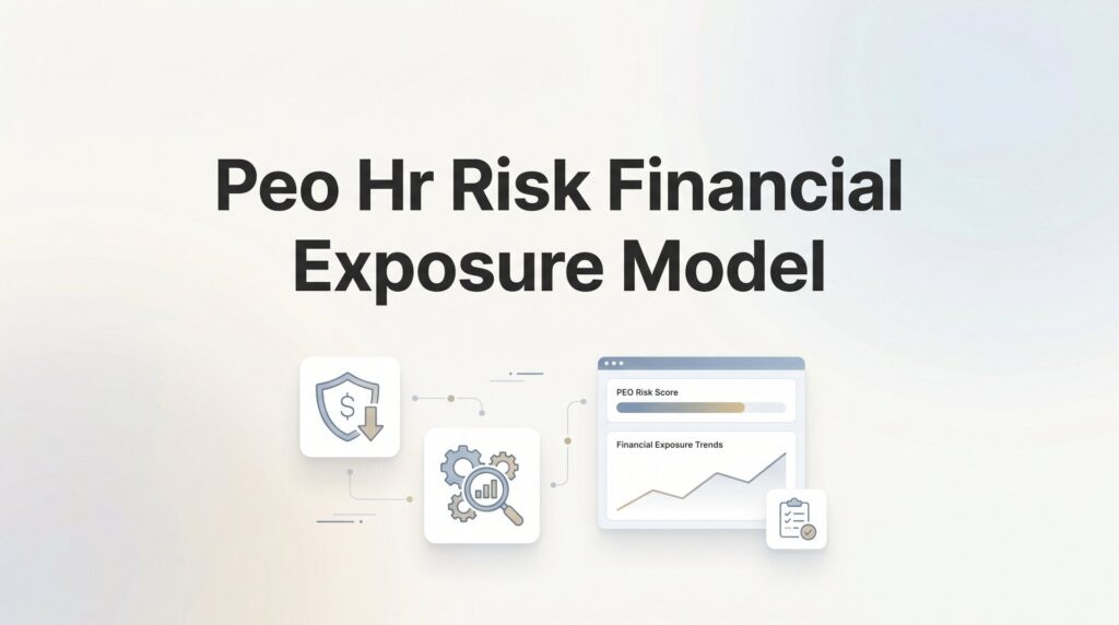PEO HR Risk Financial Exposure Model: How to Quantify What HR Problems Actually Cost You