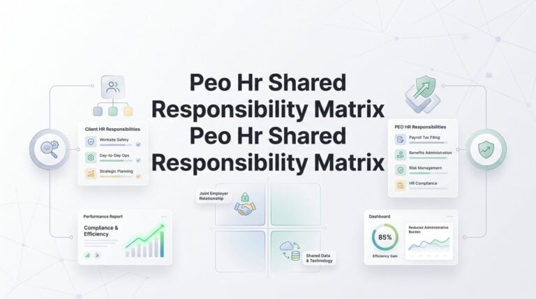 PEO HR Shared Responsibility Matrix: Who Actually Owns What in a Co-Employment Relationship