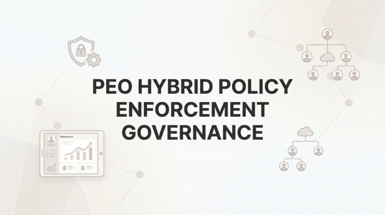PEO Hybrid Policy Enforcement Governance: Who Actually Owns the Rules When You Share HR?