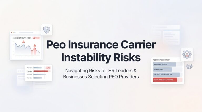 PEO Insurance Carrier Instability Risks: What Happens When Your Provider’s Carrier Drops Out