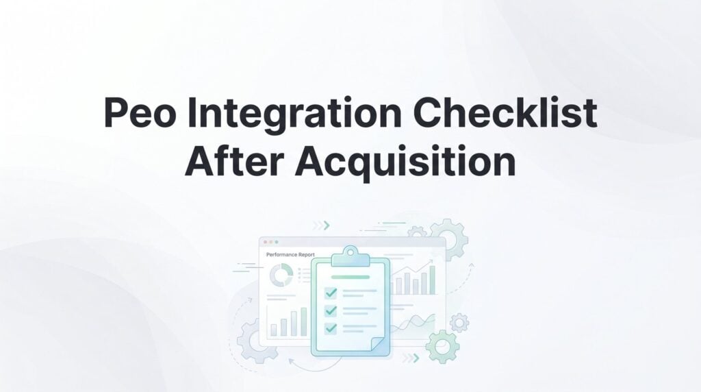 7 Critical PEO Integration Steps After an Acquisition (So Nothing Falls Through the Cracks)