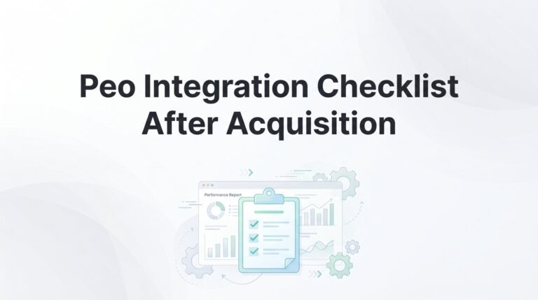 7 Critical PEO Integration Steps After an Acquisition (So Nothing Falls Through the Cracks)