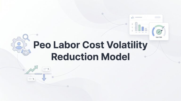 PEO Labor Cost Volatility Reduction Model: How Co-Employment Stabilizes Your Biggest Variable Expense