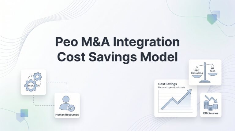 PEO M&A Integration Cost Savings Model: How to Quantify HR Consolidation Value During a Deal