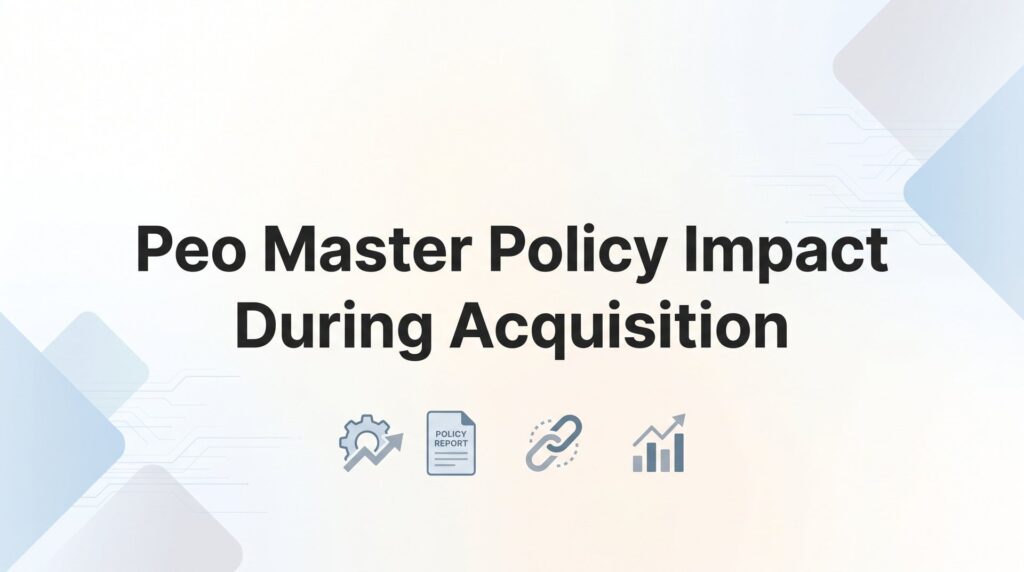 PEO Master Policy Impact During Acquisition: What Buyers and Sellers Need to Know