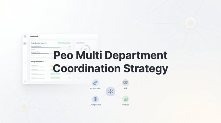 7 PEO Multi-Department Coordination Strategies That Actually Work
