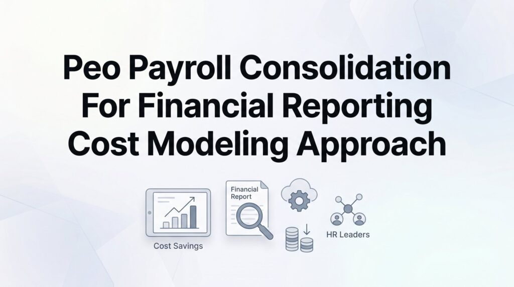 How to Build a Cost Model for PEO Payroll Consolidation and Financial Reporting