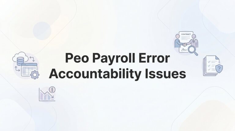 PEO Payroll Error Accountability: Who’s Actually on the Hook When Things Go Wrong