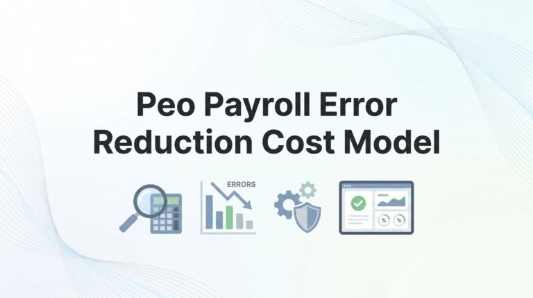 PEO Payroll Error Reduction Cost Model: How to Quantify What Mistakes Actually Cost You