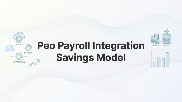 PEO Payroll Integration Savings Model: How to Quantify What Consolidation Actually Saves You