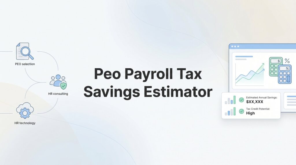 How to Estimate Your PEO Payroll Tax Savings (Without Guessing)