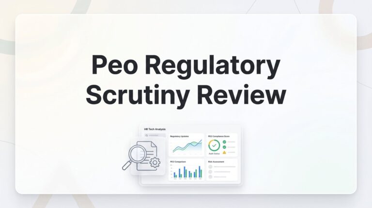 PEO Regulatory Scrutiny Review: What Business Owners Need to Know Before Signing
