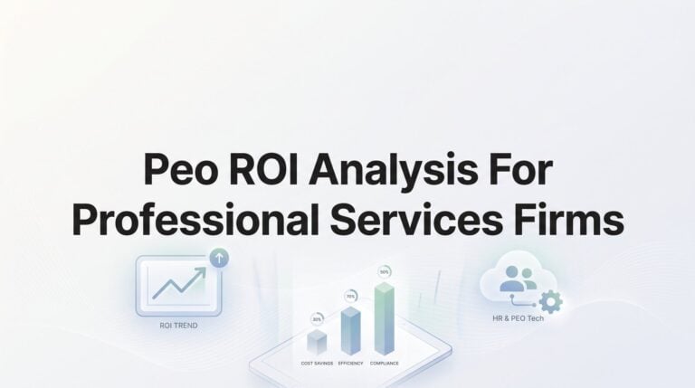 How to Run a PEO ROI Analysis for Your Professional Services Firm