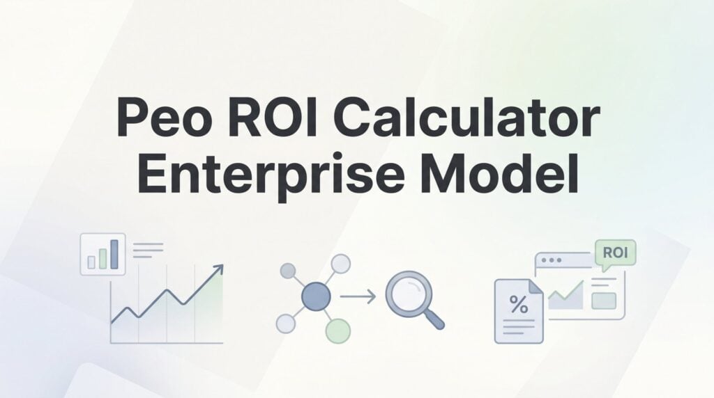 How to Build a PEO ROI Calculator for Enterprise-Scale Decisions