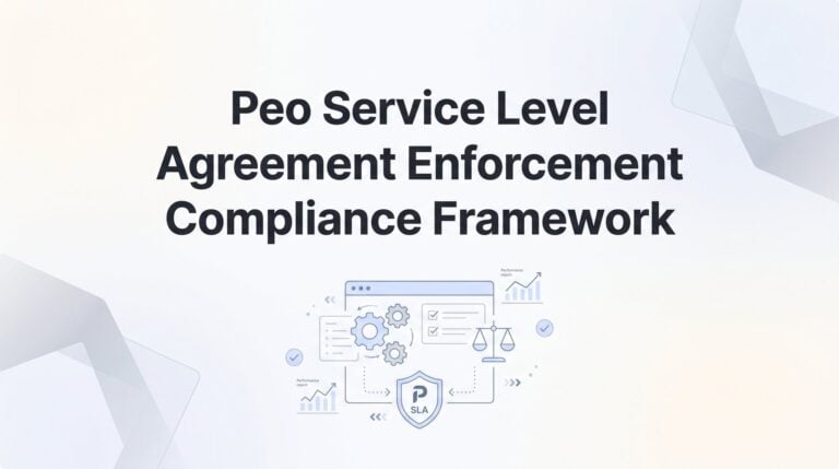 PEO Service Level Agreement Enforcement: Building a Compliance Framework That Actually Works