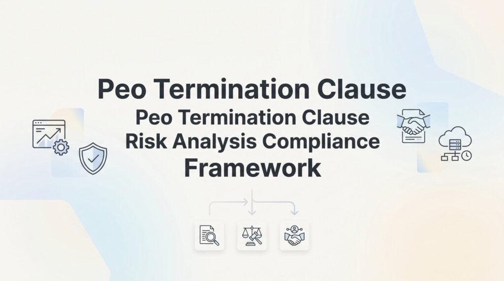 PEO Termination Clause Risk Analysis: A Compliance Framework for Business Owners