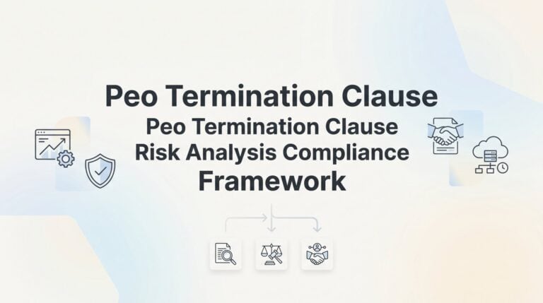 PEO Termination Clause Risk Analysis: A Compliance Framework for Business Owners