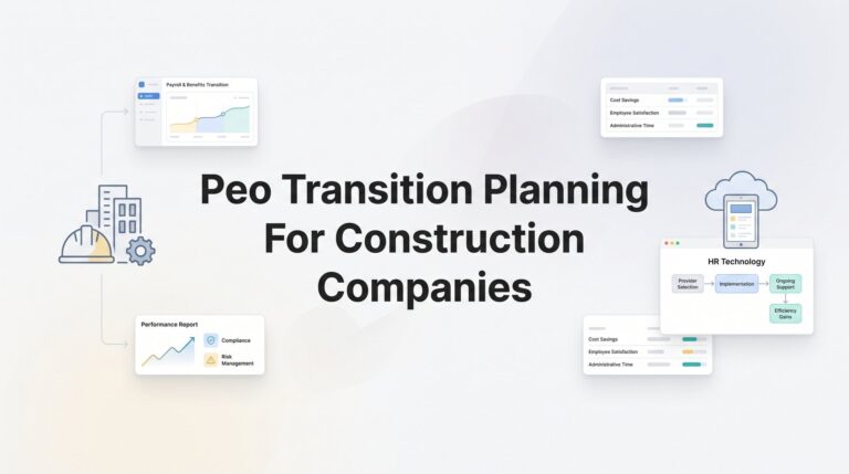 How to Plan a PEO Transition for Your Construction Company Without Losing Coverage or Crew