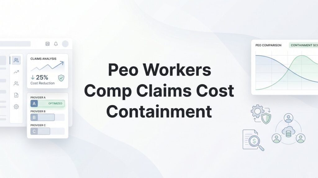 How to Contain Workers’ Comp Claims Costs Through Your PEO: A Practical Playbook