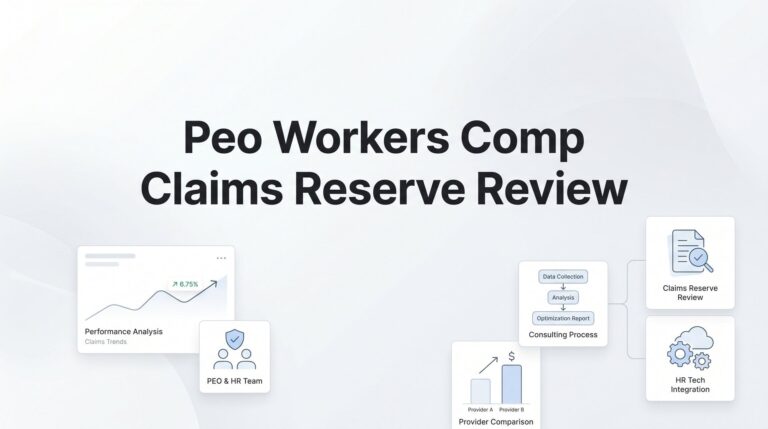 How to Review Workers’ Comp Claims Reserves in Your PEO Arrangement