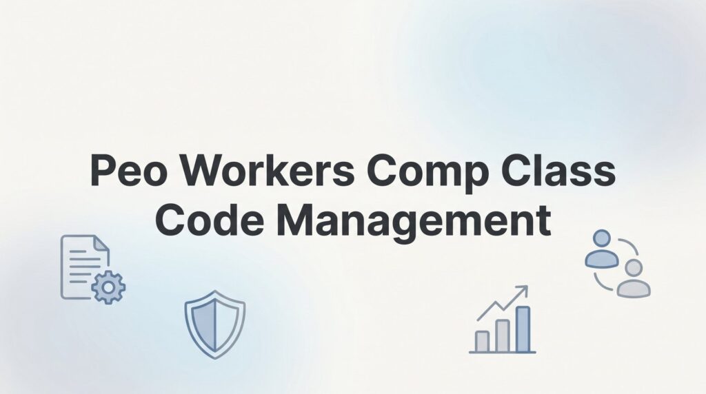 How to Manage Workers Comp Class Codes Through Your PEO: A Practical Guide