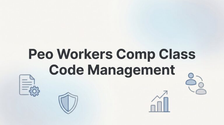 How to Manage Workers Comp Class Codes Through Your PEO: A Practical Guide