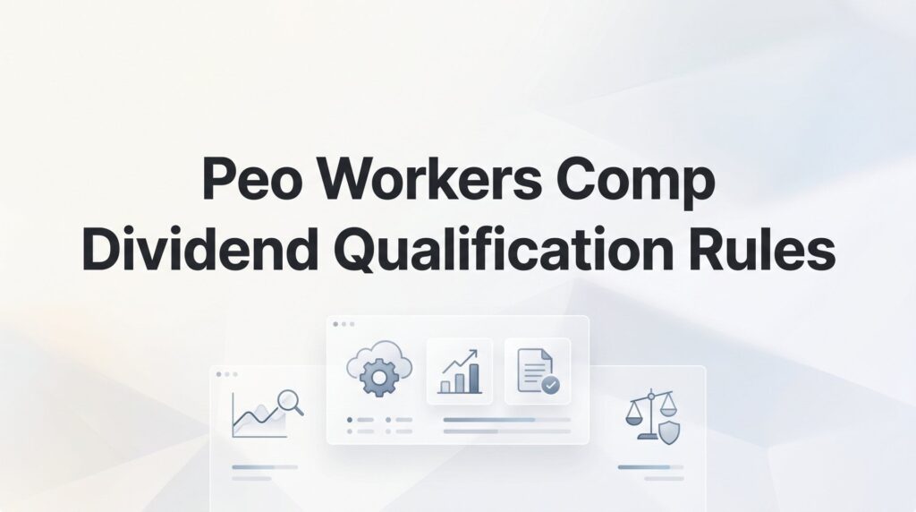 PEO Workers’ Comp Dividend Qualification Rules: What Actually Determines Your Payout
