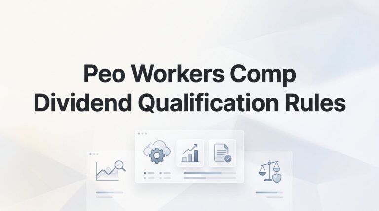 PEO Workers’ Comp Dividend Qualification Rules: What Actually Determines Your Payout