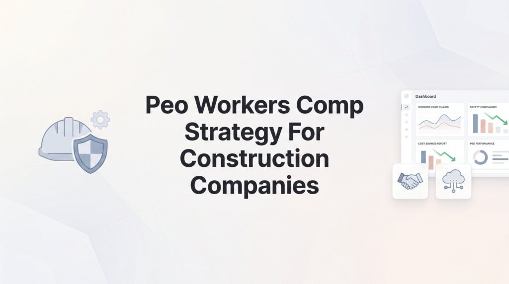 How to Build a PEO Workers’ Comp Strategy for Your Construction Company
