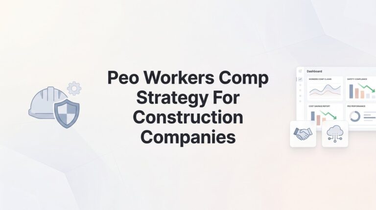 How to Build a PEO Workers’ Comp Strategy for Your Construction Company