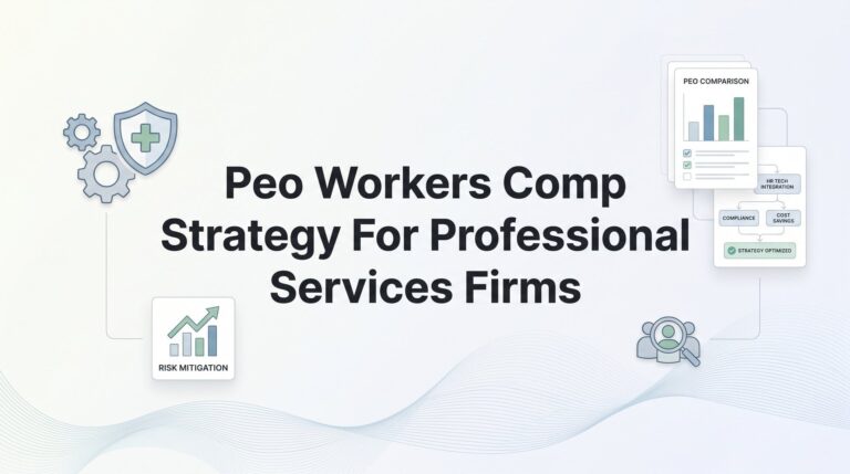 How to Build a PEO Workers’ Comp Strategy for Professional Services Firms