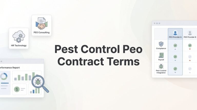 Pest Control PEO Contract Terms: What to Negotiate Before You Sign