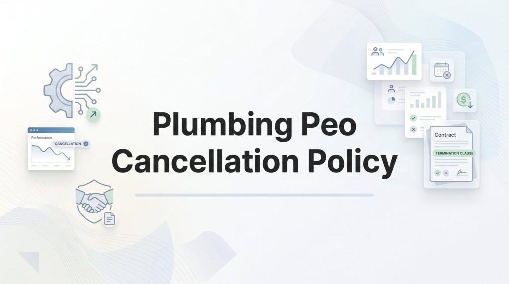 Plumbing PEO Cancellation Policy: What Contractors Need to Know Before Signing