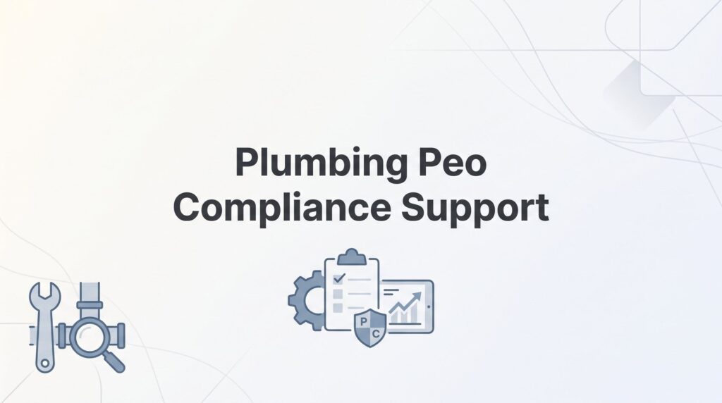Plumbing PEO Compliance Support: What Actually Gets Covered (And What Doesn’t)