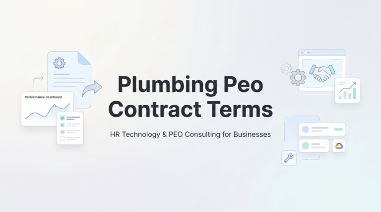 Plumbing PEO Contract Terms: What Business Owners Need to Negotiate Before Signing