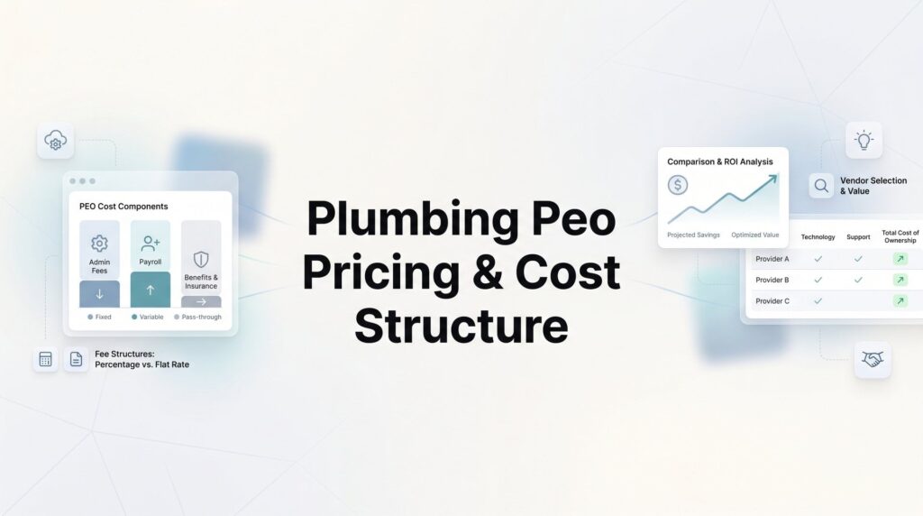 Plumbing PEO Pricing & Cost Structure: What Contractors Actually Pay