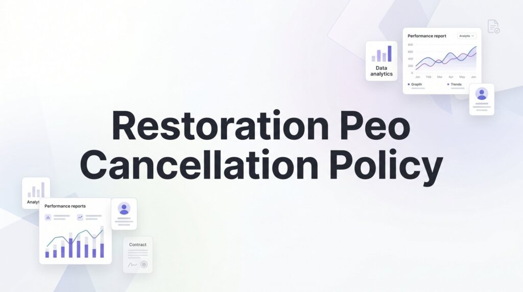 Restoration PEO Cancellation Policy: What You’re Actually Agreeing To Before You Sign