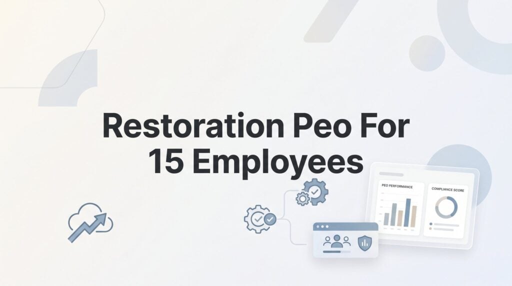 7 Strategies for Choosing the Right PEO for Your 15-Person Restoration Company