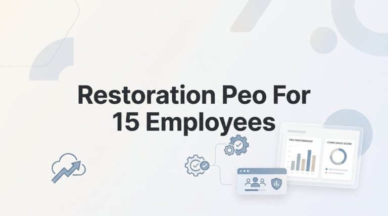 7 Strategies for Choosing the Right PEO for Your 15-Person Restoration Company