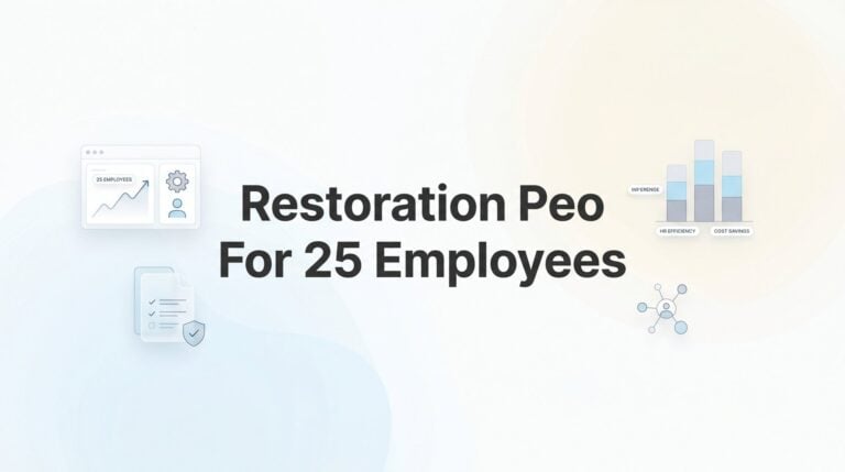 7 Strategies for Choosing a Restoration PEO When You Have 25 Employees