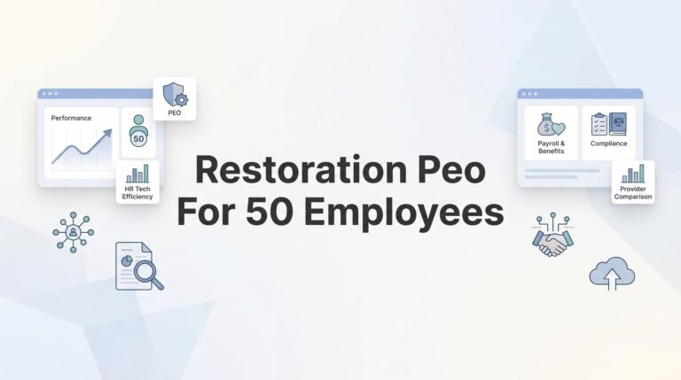 7 Strategies for Choosing the Right PEO for a 50-Employee Restoration Company
