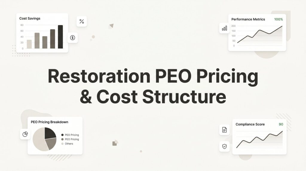 Restoration PEO Pricing & Cost Structure: What You’re Actually Paying For