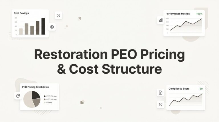 Restoration PEO Pricing & Cost Structure: What You’re Actually Paying For