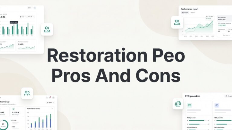 Restoration PEO Pros and Cons: What Contractors Need to Know Before Signing