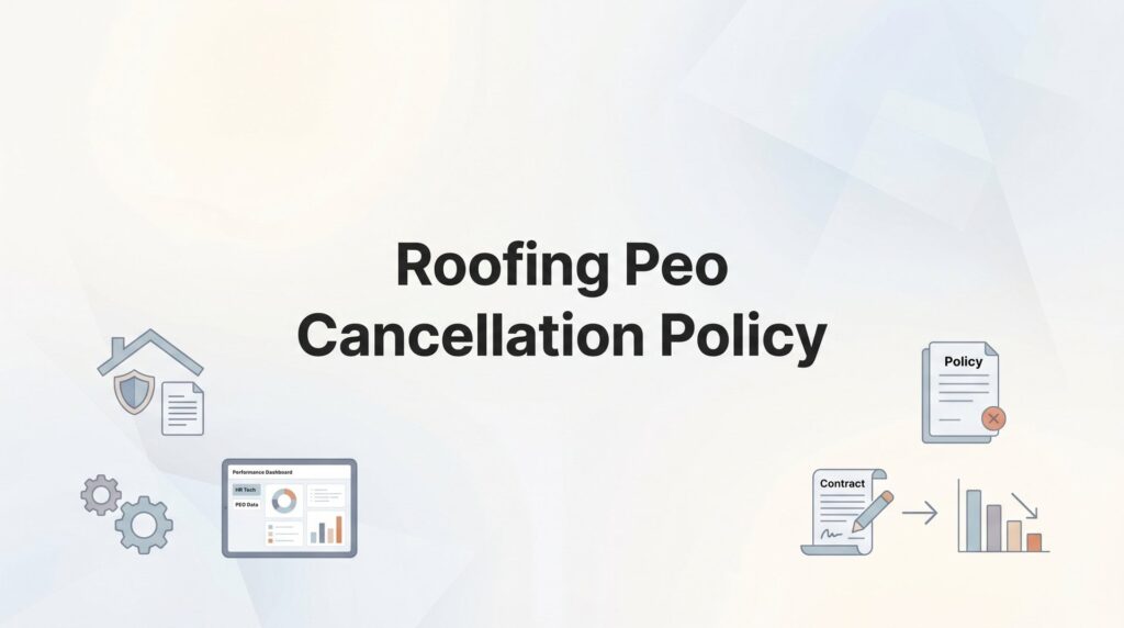 Roofing PEO Cancellation Policy: What Contractors Need to Know Before Signing