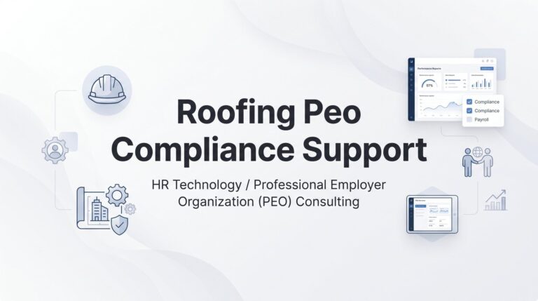 Roofing PEO Compliance Support: What It Actually Covers and When You Need It