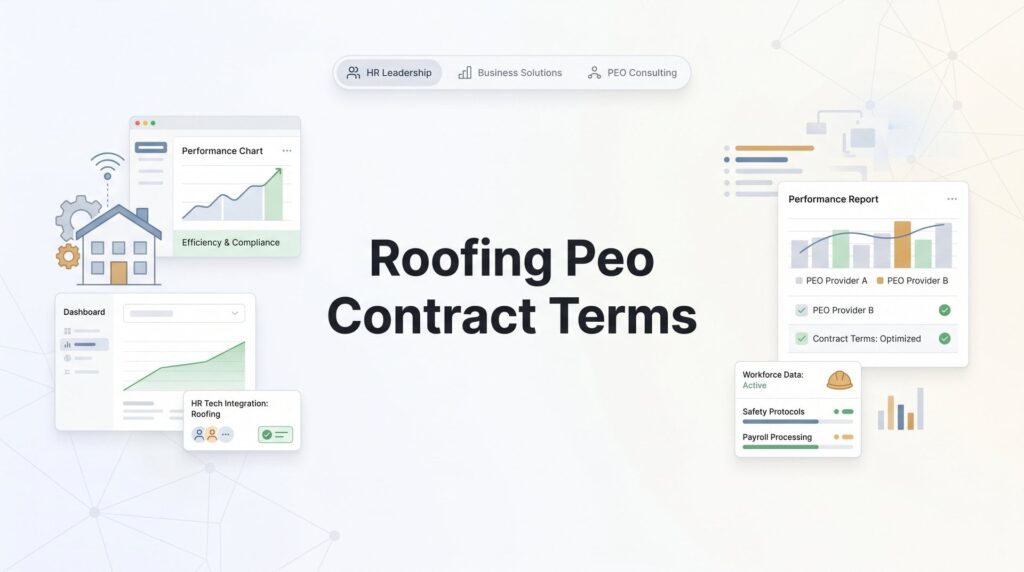 Roofing PEO Contract Terms: What to Negotiate Before You Sign