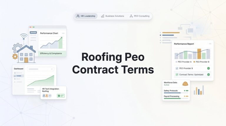 Roofing PEO Contract Terms: What to Negotiate Before You Sign